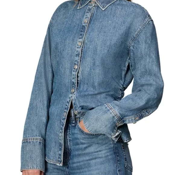 rag & bone Tops - Rag & Bone Classic Blue Denim Shirt M